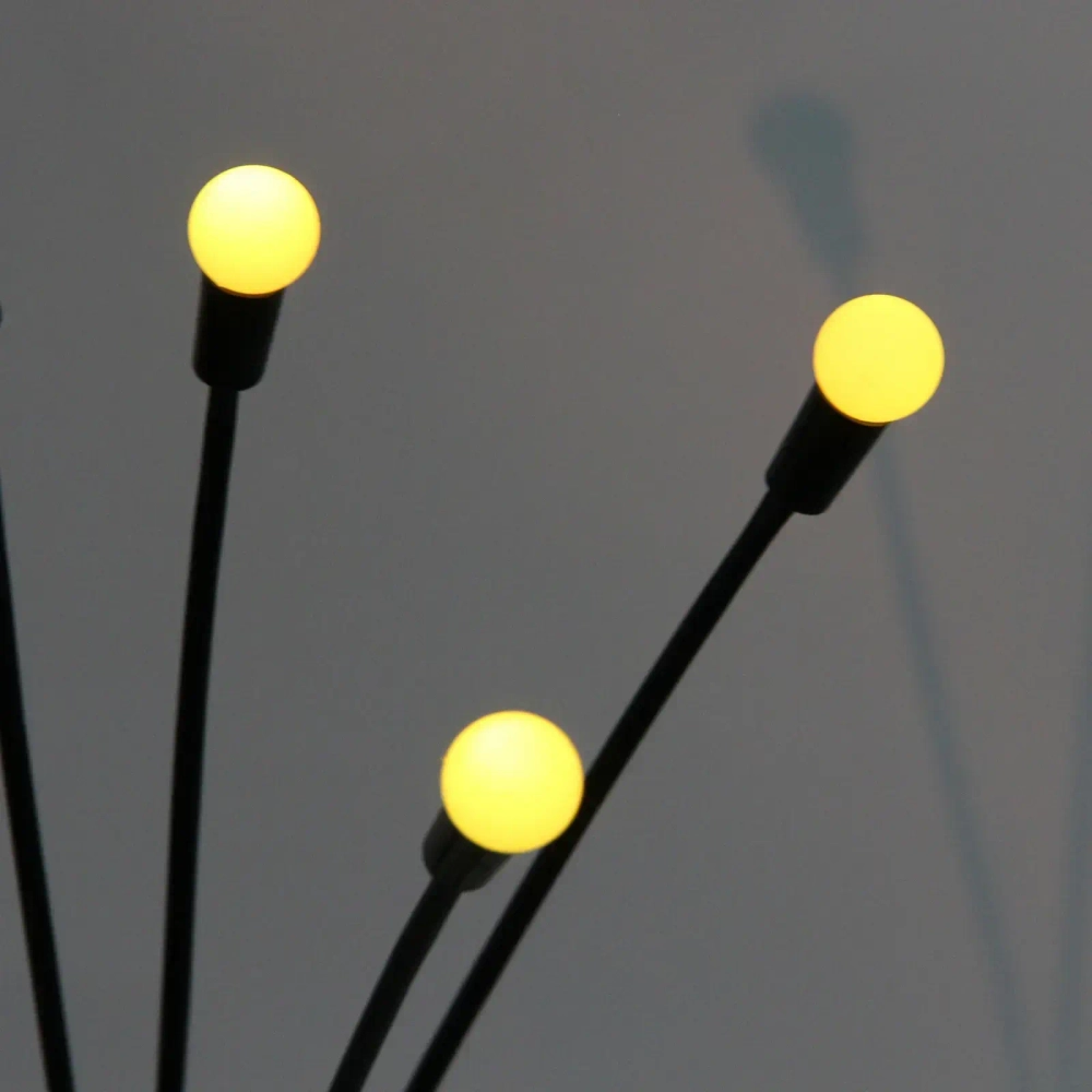 Светильник на солн.батарее «Light bulbs» 65 см, 6 ламп d-1,6 см, Теплый белый