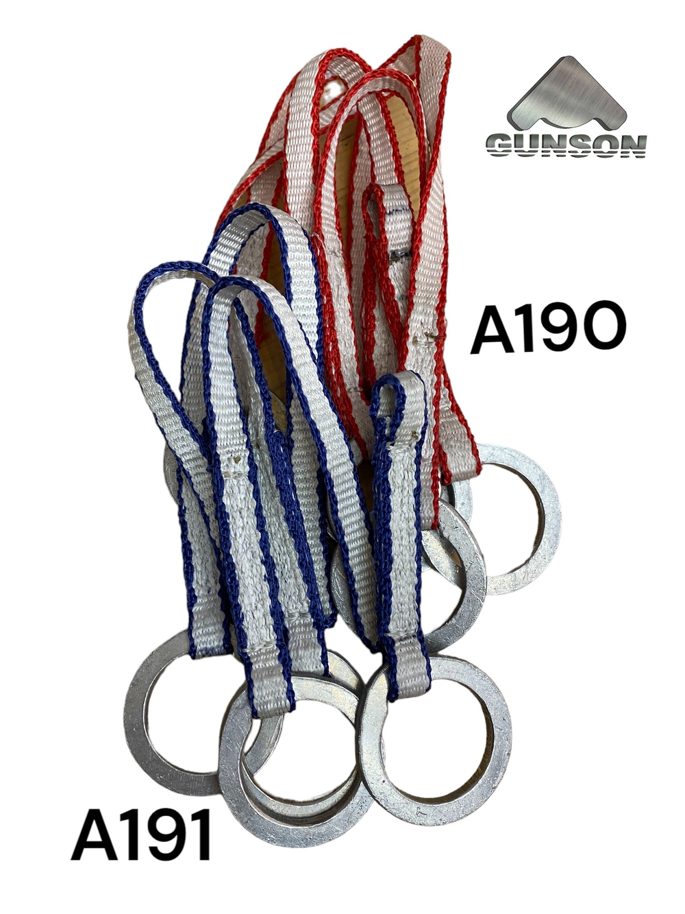 Крюколесенка/ 5 колец 45х33х5мм / Dyneema 11mm /Red, /Blue /7kN /80g