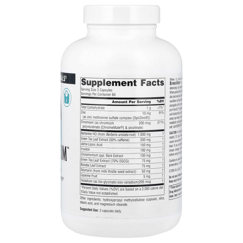Source Naturals, BerberTrim™, 180 капсул