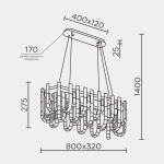 Подвесная люстра MODELUX ML.6621.12 CR
