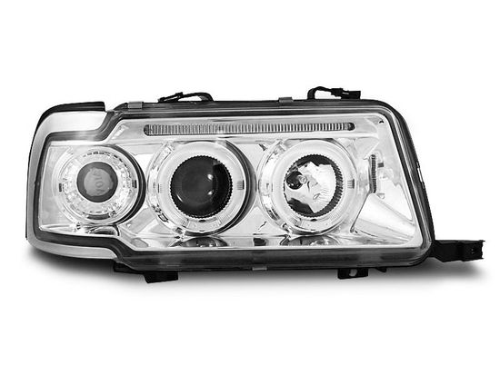 Передние фары ANGEL EYES CHROME для Audi 80 B4