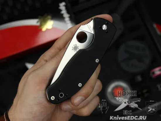 Нож складной Spyderco Tenacious C122GP c клинком из стали 8Cr13MoV, рукоять G10