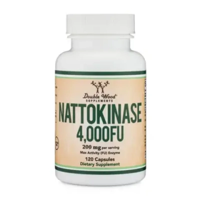 Double Wood, Nattokinase 4,000 200 mg 120 Capsules | Nattokinaza 4,000 200 mg, 120 kapsula