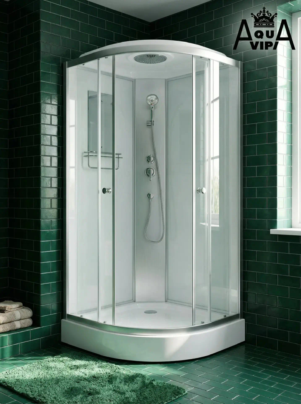 Душевая кабина AquAvipi 90x90 см. с низким поддоном