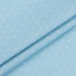 Ткань для пэчворка Peppy Бабушкин сундучок, отрез 100х112 см, 140±5 г/м², БС-52 горох голубой