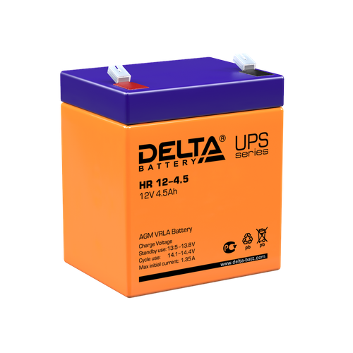 Аккумулятор DELTA HR 12-4.5 - AGM ( 12В / 4,5Ач )