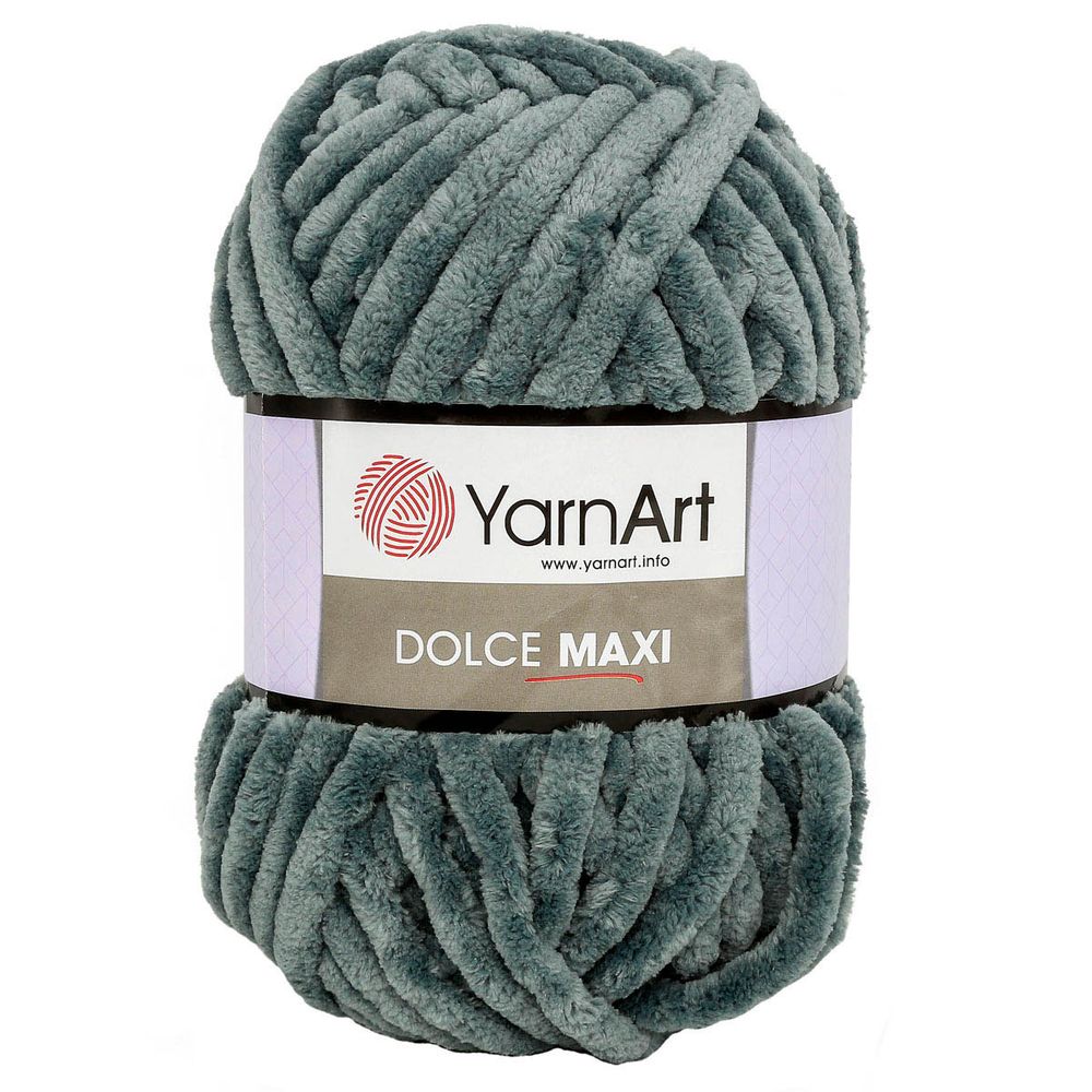 Пряжа YarnArt (ЯрнАрт) Dolce Maxi / уп.2 мот. по 200 г, 70м, 760 серый
