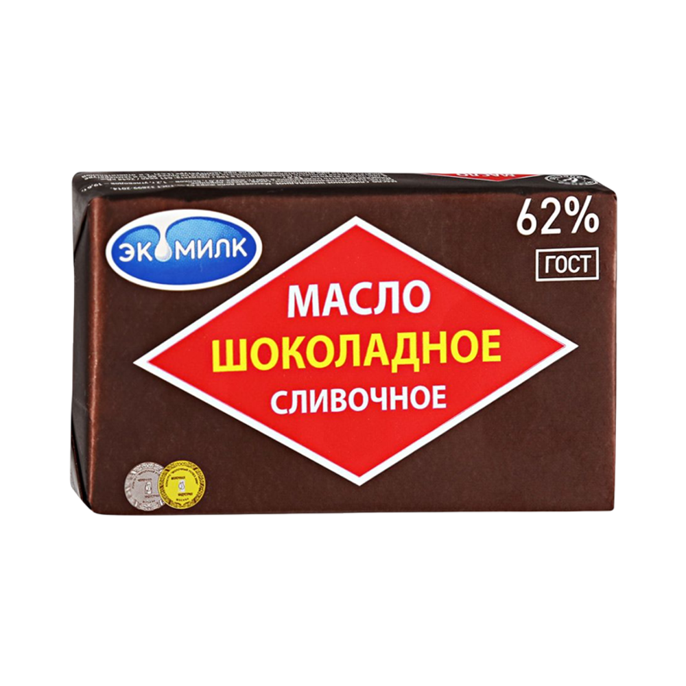 Масло Экомилк Шоколадное 62% 180г