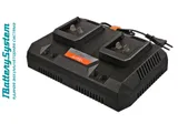 SBC20M зарядное устройство Sturm! 18В,1BatterySystem, 2 x 4,5 А для двух батарей — фото 5