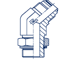 Штуцер FRG45 JIC 9/16" BSP3/8"