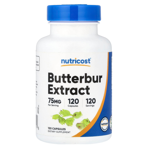 Nutricost, Экстракт белокрылки, 75 мг, 120 капсул
