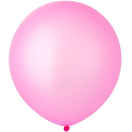 Неоновый розовый шар 60 см на атласной ленте