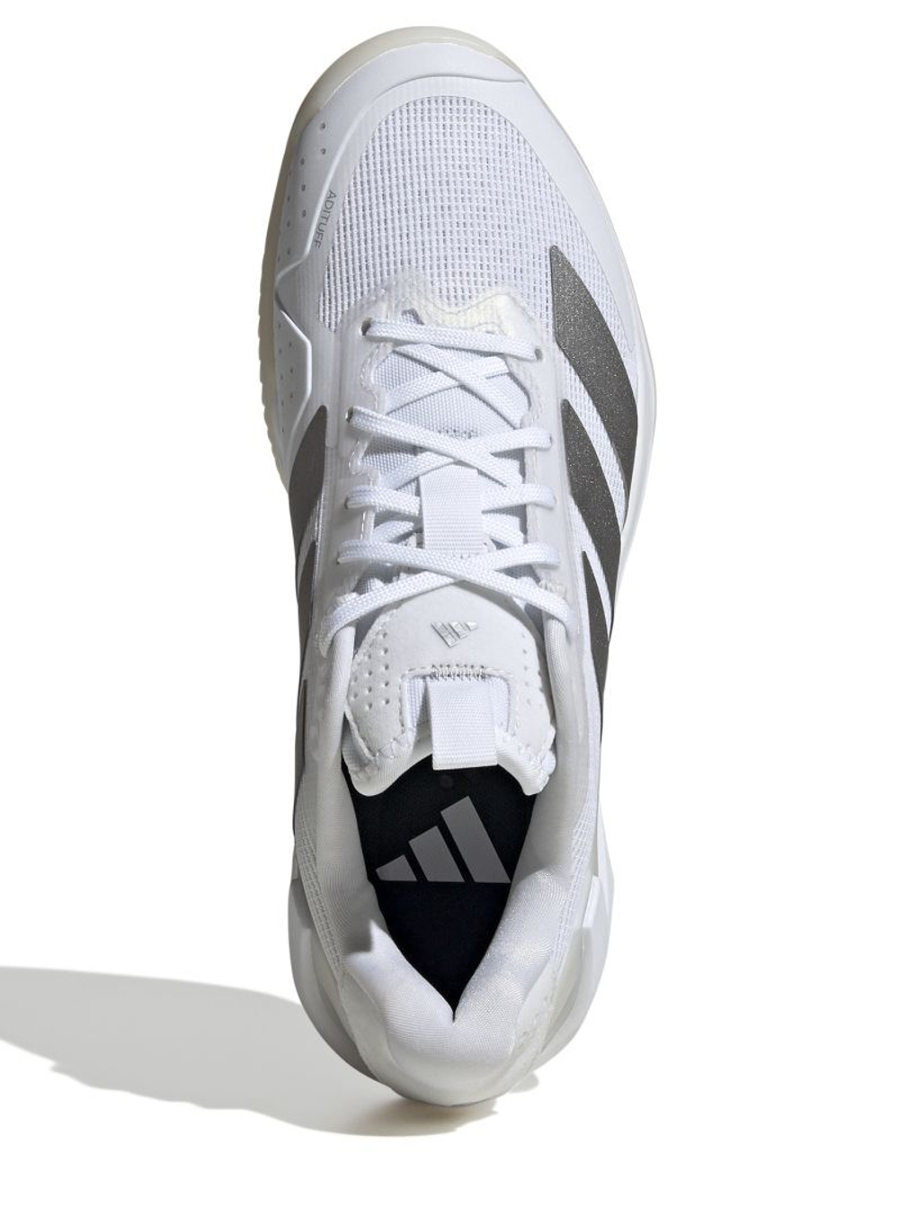 Женские теннисные кроссовки Adidas Adizero Ubersonic 5 W Clay - cloud white/silver metallic/cloud white