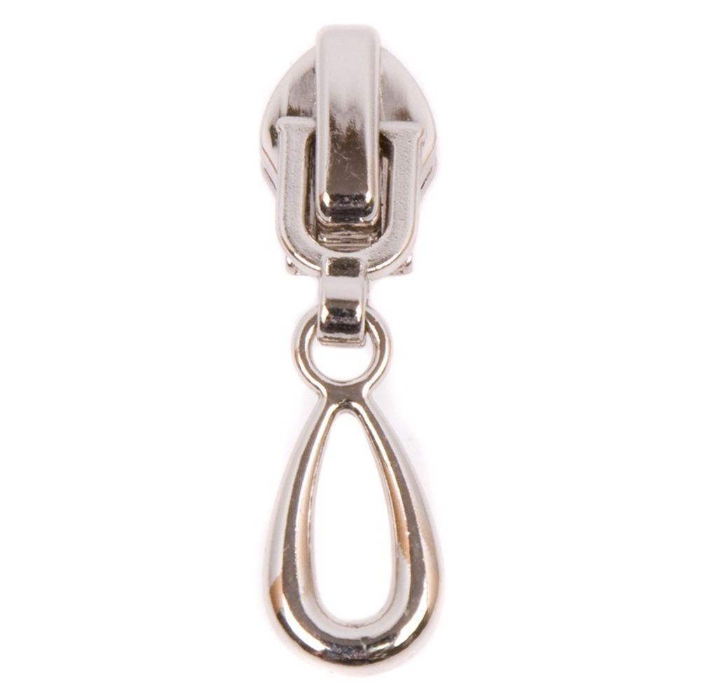 Слайдер (замок) для молнии спираль SBS Т5 (5 мм), H19 никель полированный A-5 A/L, 100 шт