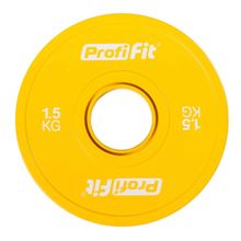 Диск профессиональный обрезиненный (цветной) D51 мм PROFI-FIT 1,5 кг
