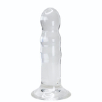 Прозрачный фаллоимитатор на присоске Gallant Jelly Dildo - 16 см. (Цвет: прозрачный)