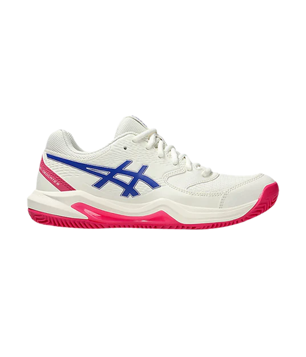 Кроссовки для падел Asics Gel-Dedicate 8 Clay Женские Cream/Тёмно-кобальтовые 2025 | Женская обувь