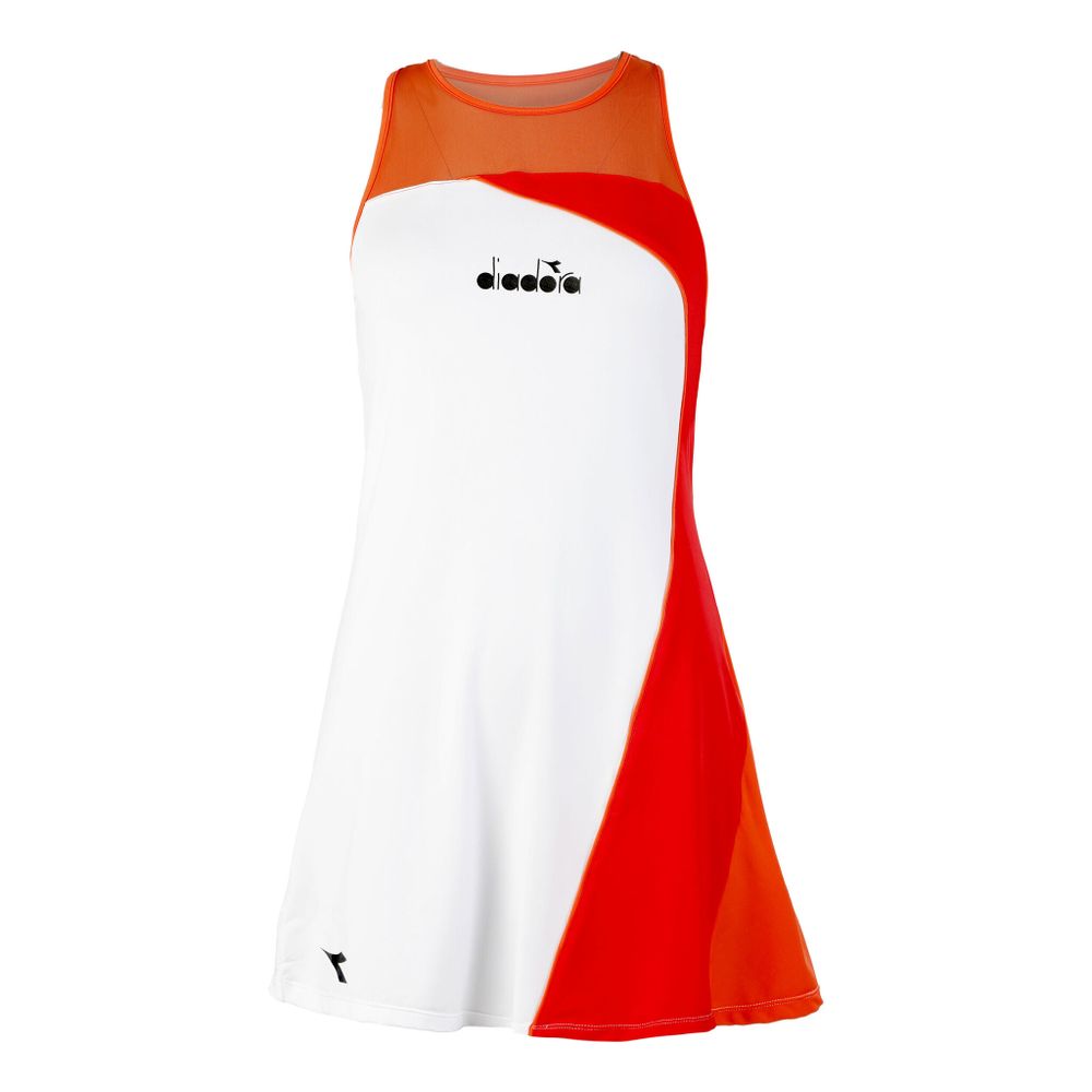 Женская теннисное платье Diadora Icon Dress Women - White, Orange