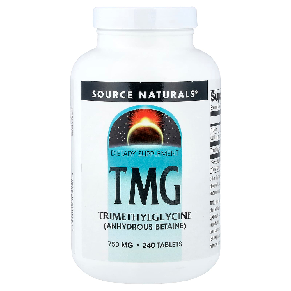 Source Naturals, ТМГ, 750 мг, 240 таблеток