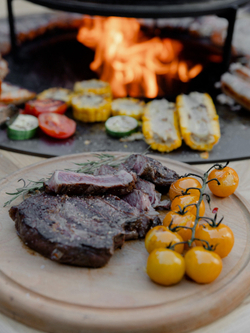 Дровяной гриль-стол Elbrus Grill Тибет 1200 (диаметр стола 1820 мм)