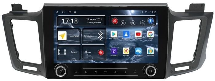 Магнитола для Toyota RAV4 XA40 2012-2019 - Redpower K 017 Android 10, Быстрая, Hi-Fi звук, CarPlay, SIM-слот