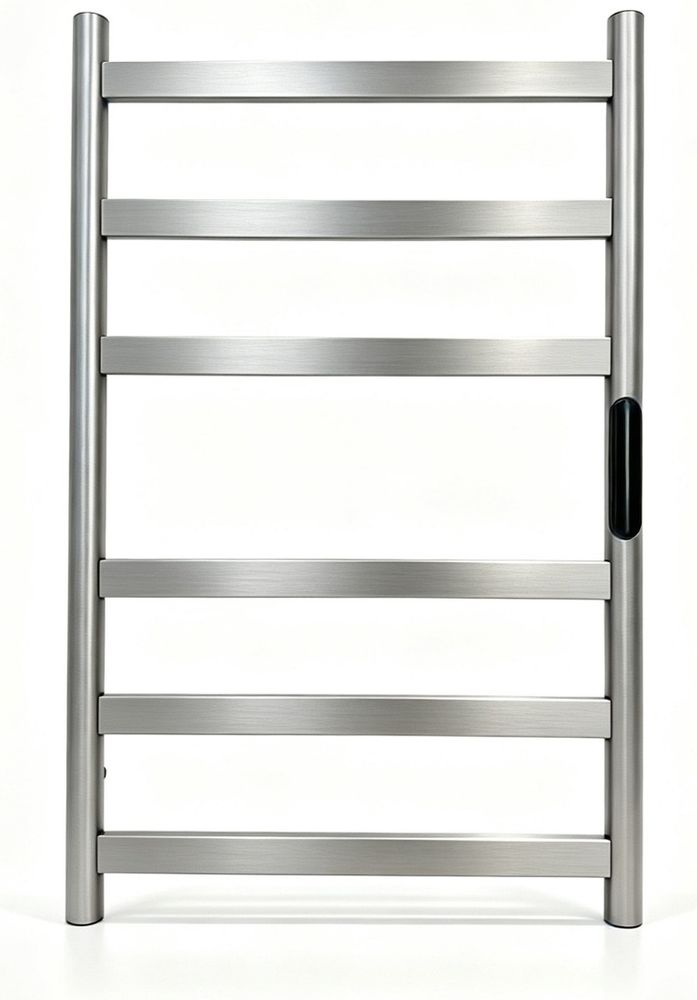 Полотенцесушитель электрический REIN Classic Cube 6-Nickel-6040, 600*400 мм