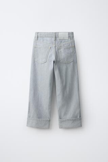 ZARA ДЖИНСЫ STRAIGHT, ГОЛУБОЙ