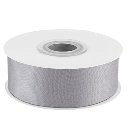 Лента атласная (2,5 см*22,85 м) Серебро
