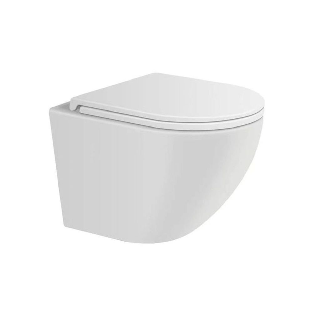 Унитаз подвесной SANITECO, Rimless, безободковый 490x360x320 мм