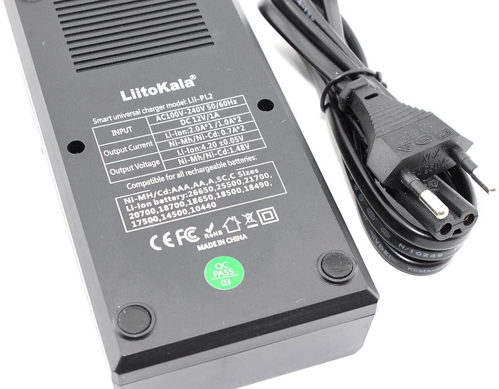 Зарядное устройство LiitoKala Lii-PL2 / зарядка для AAA AA 18650 21700 26650 20700 18350 26700