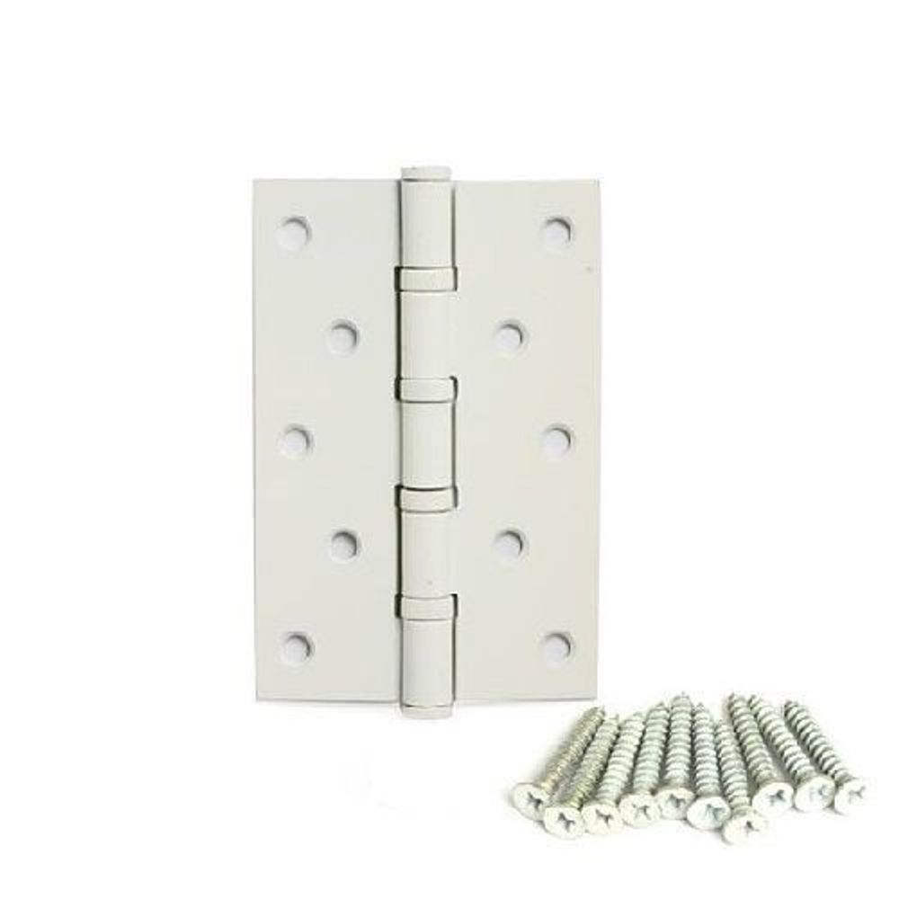 Петля дверная универсальная AVERS 100x70x2,5-B4 W/NIS белый/никель (1 шт)