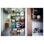 Набор пищевых контейнеров с крышкой IKEA 365+, Пластик, 750 мл, 3 шт