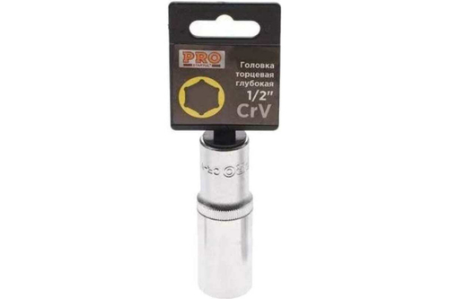 Головка глубокая PRO 17 мм, 1/2DR", 6 граней STARTUL PRO-52117