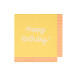 Салфетки большие цветные "С Днем Рождения" [Happy Birthday] 16 шт. (16,5 x 16,5 см)