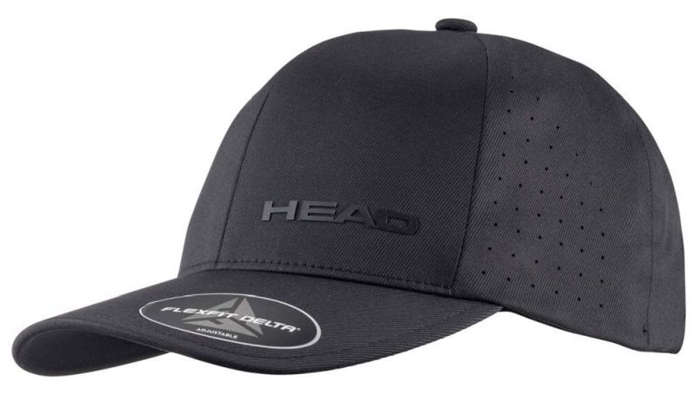 Теннисная кепка Head Delta Flexfit Cap - черный