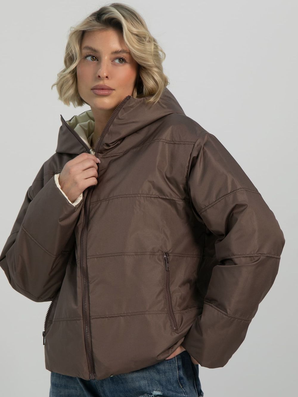 Куртка демисезонная Моё (коричневая) Б16273-2М LT Collection