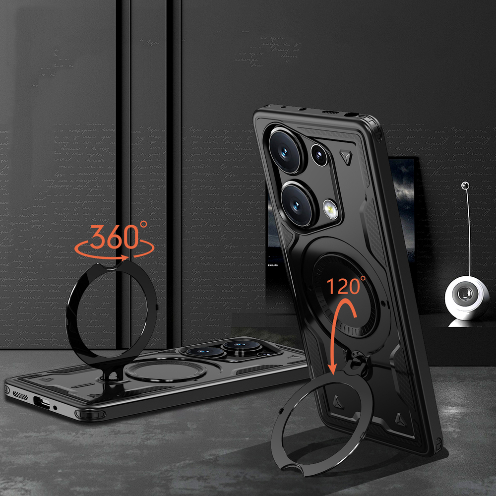 Чехол Magneto Case с кольцом для Poco M6 Pro 4G