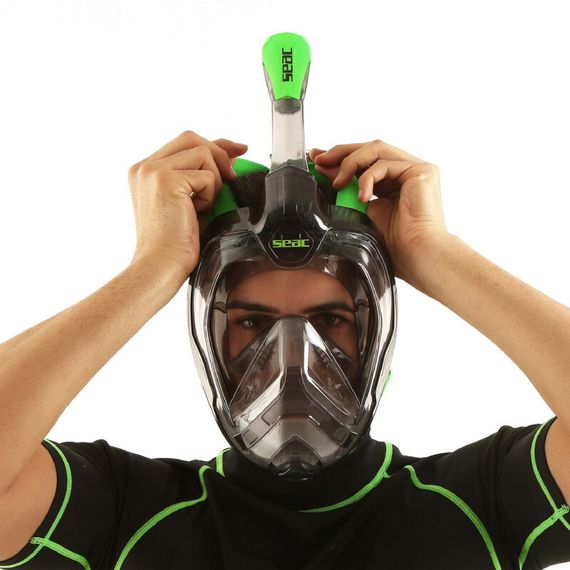 Маска полнолицевая Seac Sub Magica Black/Lime