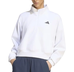 Женская теннисная куртка Adidas Cover Up Half Zip - white