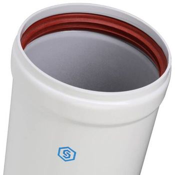 STOUT Элемент дымохода труба телескопическая  Ø80  315-370 мм п/м