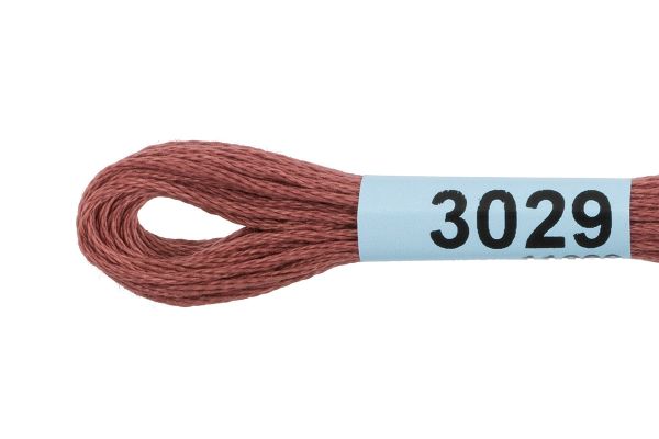 Мулине Gamma 100% хлопок, цв.3029 св.шоколадный, 24 мотка по 8 метров