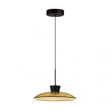 Подвесной светодиодный светильник 9W 3000К 5055/9LA чёрный/янтарный Saucer Odeon Light