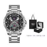 SVJ Black Warrior Concept Collection Quartz Movement Stainless Steel Watchband Watch Men"s Watches Black Dial