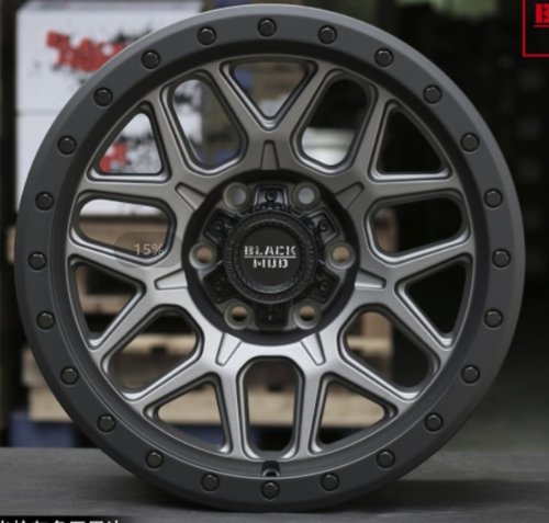 Диск колёсный литой BLACK MUD M510 R18 8,5 ET0 Matte Gunmetal W Black Lip Edge
