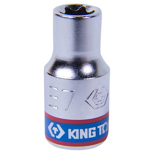 KING TONY (237507M) Головка торцевая TORX Е-стандарт 1/4", E7
