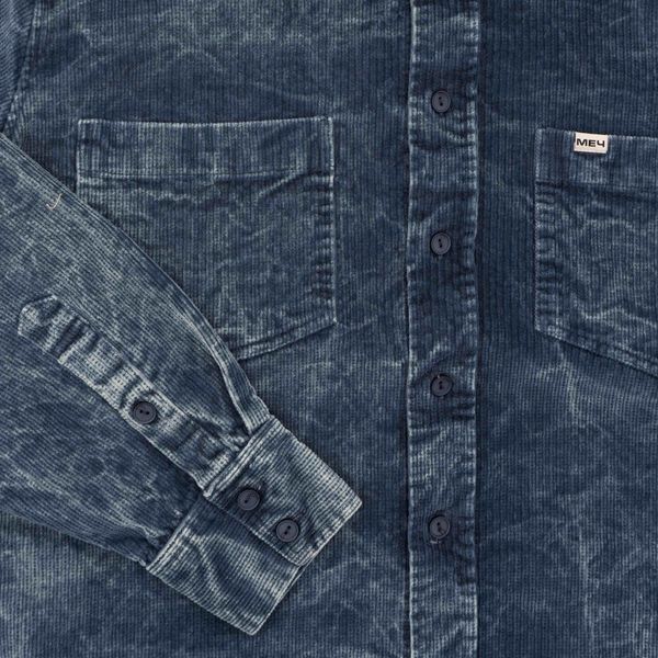 Рубашка SS24 Velvet Dyed Aegean синяя - фото 3