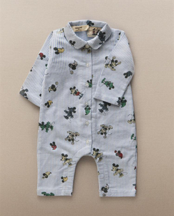 ZARA HOME ДЕТСКИЙ КОМБИНЕЗОН MICKEY & MINNIE ©DISNEY, СИНИЙ