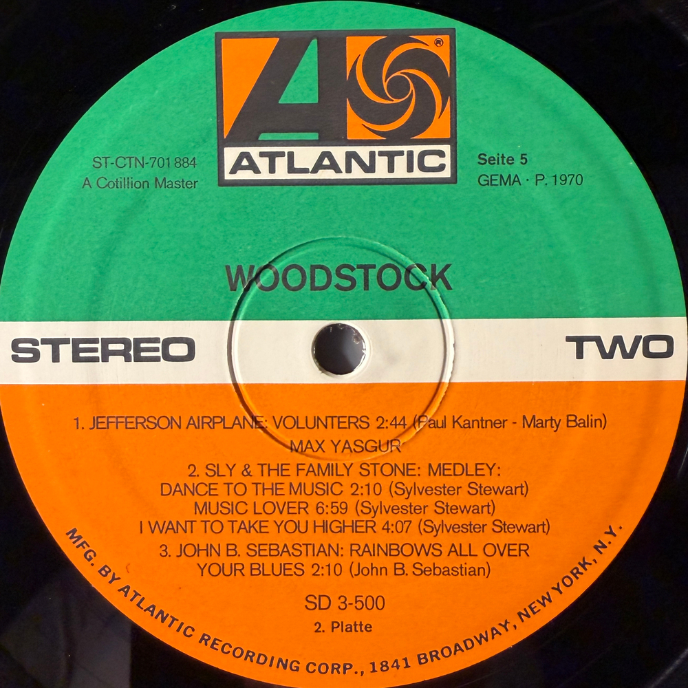 Woodstock - Music From The Original Soundtrack And More 3LP (Германия 1970г.)