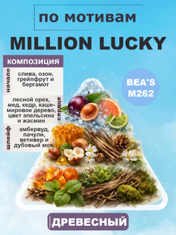 Million Lucky / Миллион Лаки мужские духи BEA'S M262, флакон 50мл