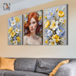 Картина karTTina "Золотое спокойствие", 150 см х 70 см